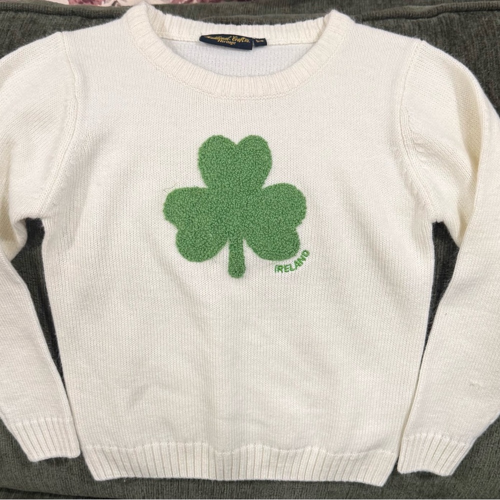 Cozy Crewneck Shamrock  Sweater